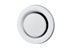 Picture of Maico TM 10 - Tellerventil für Abluft, Stahlblech einbrennlackiert weiß, mit Einbaurahmen, DN 100, für Wohnungslüftung max. 30 m³/h - Art.-Nr.: 0151.0194