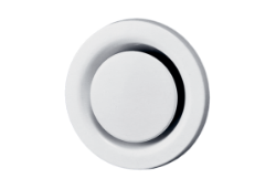 Picture of Maico TM 12 - Tellerventil für Abluft, Stahlblech einbrennlackiert weiß, mit Einbaurahmen, DN 125, für Wohnungslüftung max. 60 m³/h - Art.-Nr. 0151.0196