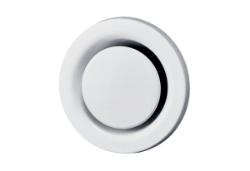 Picture of Maico TM 16 - Tellerventil für Abluft, Stahlblech einbrennlackiert weiß, mit Einbaurahmen, DN 160, für Wohnungslüftung max. 160 m³/h - Art.-Nr.: 0151.0197