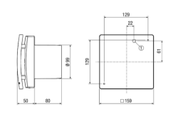 Picture of Maico ECA 100 ipro VZC - Zweistufiger Kleinraumventilator mit einstellbarer Einschaltverzögerung und Nachlaufzeit, DN 100 - Art.-Nr.: 0084.0201