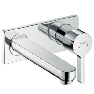 Picture of HANSGROHE Metris S Einhebel-Waschtischmischer Unterputz mit Auslauf 225 mm für Wandmonatge,  31163000