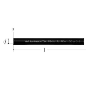 Picture of JRG Sanipex MT Rohr 32mm in Stangen, 3m; Art.Nr. : 4600.332