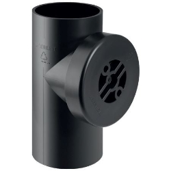 Picture of  Geberit PE Reinigungsstück 90° mit runder Serviceöffnung,  DN:150 / 100, d[mm]:160, d1[mm]:110 , Art.Nr. : 369.451.16.1