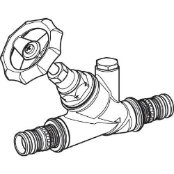 Picture of Geberit Mepla Schrägsitz-Absperrventil, DN 40, DN1 40, Art.-Nr. 606.032.00.1