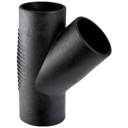 Picture of Geberit Silent-db20 Abzweig 45°,  DN:100 / 56, d[mm]:110, d1[mm]:56, Art.Nr. : 310.054.14.1