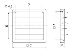 Picture of Maico AS 20 - Selbsttätige Verschlussklappe, DN 200, mit verzinktem Gitter, nur für Fortluft geeignet - Art.-Nr.: 0151.0330