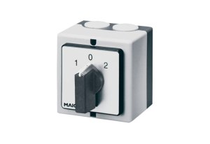 Picture of Maico Polumschalter P 1 Polumschalter zur Aufputz-Installation. Für Motoren mit Dahlanderschaltung., Art.Nr. : 0157.0103