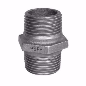 Picture of +GF+ 281 Doppelnippel, reduziert, ISO/EN N8, Dimension ″: 1/2", Art.Nr.: 770281104