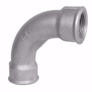 Bild von +GF+ 2 Bogen 90°, lang, ISO/EN G1, Dimension ″: 1", Art.Nr.: 770002206