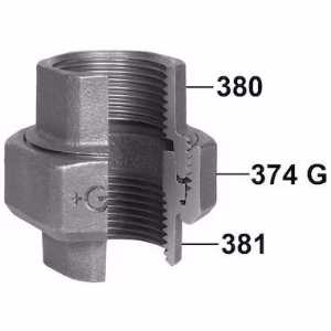 Picture of +GF+ 340 Verschraubung, kegelig dichtend, ISO/EN U11, Dimension ″: 1/2", Art.Nr.: 770340104