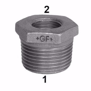 Picture of +GF+ 241 Reduziernippel, ISO/EN N4, Dim. (1-2): 11/2" ‑ 3/8", Art.Nr.: 770241132
