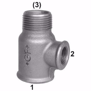 Picture of +GF+ 134 T-Stück, Abzweig reduziert, Dim. (1-2): 3/4" ‑ 1/2", Art.Nr.: 770134218