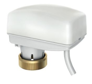 Picture of Sauter - Kleinventilantrieb, stetig 24V~, 0-10V, 6mm, Rückstelllfunktion (EFSD) nach unten, Art.Nr. : AXF217SF404