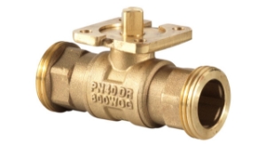 Picture of Siemens 2-Weg-Absperrkugelhahn, PN40, DN20, kvs 17, Art.Nr.: VAG60.20-17