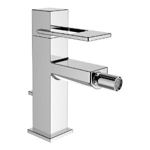 Picture of Laufen Armaturen - Bidetmischer, Ausladung 113 mm, Festauslauf, mit Ablaufventil, Edelstahl , Art.Nr. : HF901110100000