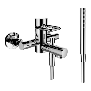 Bild von Laufen Armaturen - Bademischer, Ausladung 173.5 mm, Anschlussdistanz 153 mm, ohne Verschraubungen, ohne Zubehör , Art.Nr. : HF980208100005