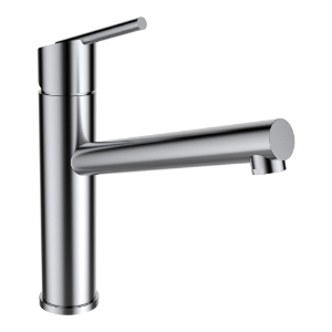 Bild von Laufen Armaturen - Spültischmischer, Ausladung 215 mm, Schwenkauslauf, Edelstahl , Art.Nr. : WI503017441000