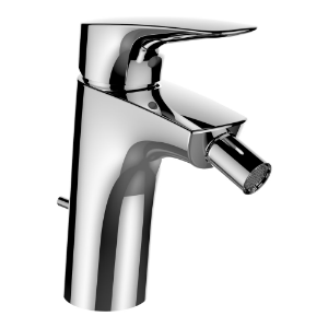 Picture of Laufen Armaturen - Bidetmischer, Ausladung 104 mm, Festauslauf, mit Ablaufventil , Art.Nr. : WI905210100000