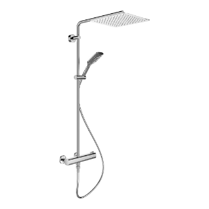 Bild von Laufen Armaturen - Showerstation Arwa, -cityplus, thermostatisch, Regenbrause 300 x 300 mm, Handbrause MyCity120, 1 Kunststoffschlauch und Umsteller , Art.Nr. : WI905357100000