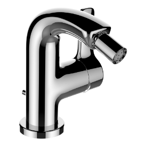 Picture of Laufen Armaturen - Bidetmischer, Ausladung 105 mm, Festauslauf, mit Ablaufventil , Art.Nr. : WI932020100000