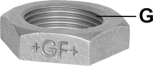 Picture of +GF+ 310 Gegenmutter, ISO/EN P4, G...B ″: 3, Art.Nr.: 770310211
