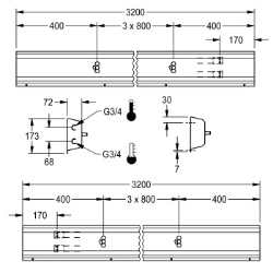 Picture of KWC AQFU0228 Armatureneinheit Zirkulation:nein, Armatur:für separaten Duschkopf, Hygienespülung:nein, Art.Nr. : 2030064920