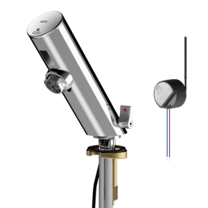 Picture of KWC F3EM1003 Elektronik-Standbatterie mit Rückflussverhinderer:ja, Berechnungsdurchfluss Trinkwasser:0.07 l/s, Berechnungsdurchfluss Warmwasser:0.07 l/s, Art.Nr. : 2030033545