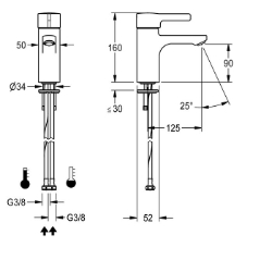 Picture of KWC F5L-Therm F5LT1002 Thermostat-Standbatterie mit Rückflussverhinderer:nein, Drucklos:nein, mit Filter:ja, Art.Nr. : 2030066481
