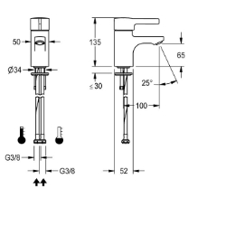 Picture of KWC F5L-Therm F5LT1001 Thermostat-Standbatterie mit Rückflussverhinderer:nein, Drucklos:nein, mit Filter:ja, Art.Nr. : 2030066480