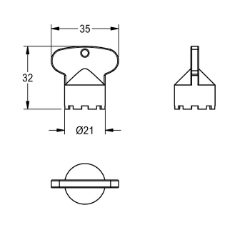 Picture of KWC ACXX1003 Montageschlüssel Füllmenge:1, Mengeneinheit:Stück, Art.Nr. : 2030041329