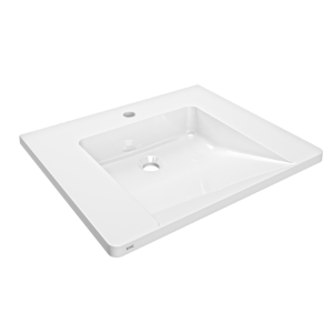 Picture of KWC EXOS. ANMW0010N Einzelwaschtisch Typ des Beckens:Einfach- / Mehrfachmünzkontakt, Beckenposition:mittig, Beckenform:Rechteck, Art.Nr. : 2030073251