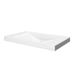 Picture of KWC QUADRO-FX ANMW0036 Einzelwaschtisch Typ des Beckens:Waschbecken, Beckenposition:mittig, Becken: Höhe:90 mm, Art.Nr. : 2030058091