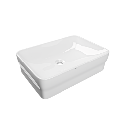 Picture of KWC QUADROtop ANMT4001 Aufsatzwaschtisch Typ des Beckens:Waschbecken, Beckenposition:mittig, Becken: Höhe:100 mm, Art.Nr. : 2030054382