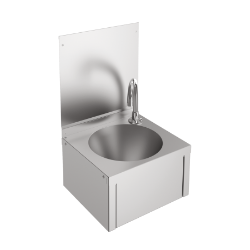 Picture of KWC ANIMA ANMX216 Waschtisch mit Kniebetätigung Spritzschutzhöhe:330 mm, Typ des Beckens:Waschbecken, Beckenposition:mittig, Art.Nr. : 2000101028