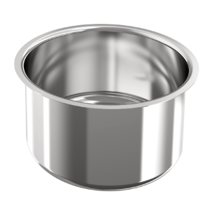 Picture of KWC RONDO BR300OU Einlege- und Unterbau-Rundbecken Beckenposition:mittig, Becken: Höhe:185 mm, Oberflächenbehandlung des Beckens:hochglanzpoliert, Art.Nr. : 2000100793