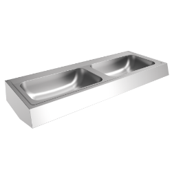 Picture of KWC ANIMA CM1400 Reihenwaschtisch Typ des Beckens:Waschbecken, Beckenposition:mittig, Becken: Höhe:130 mm, Art.Nr. : 2000100036