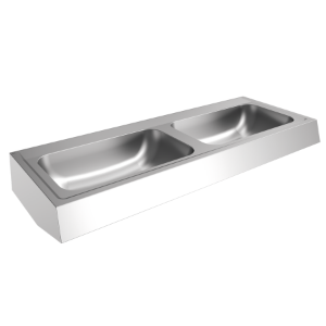 Picture of KWC ANIMA CM1400 Reihenwaschtisch Typ des Beckens:Waschbecken, Beckenposition:mittig, Becken: Höhe:130 mm, Art.Nr. : 2000100036