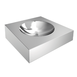 Picture of KWC ANIMA ANMX500 Waschtisch Typ des Beckens:Waschbecken, Beckenposition:mittig, Becken: Höhe:81 mm, Art.Nr. : 2000056724