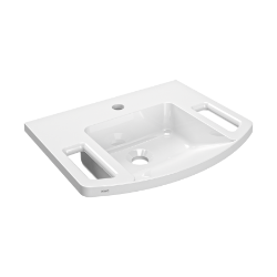 Picture of KWC EXOS. ANMW0003N Handwaschbecken barrierefrei Typ des Beckens:Einfach- / Mehrfachmünzkontakt, Beckenposition:mittig, Beckenform:Rechteck, Art.Nr. : 2030073250