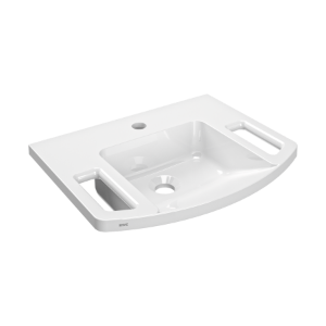 Picture of KWC EXOS. ANMW0003N Handwaschbecken barrierefrei Typ des Beckens:Einfach- / Mehrfachmünzkontakt, Beckenposition:mittig, Beckenform:Rechteck, Art.Nr. : 2030073250