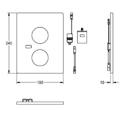 Picture of KWC ACST2001 Hygieneeinheit Anzahl Batterien:1, Füllmenge:1, Mengeneinheit:Stück, Art.Nr. : 2030041523