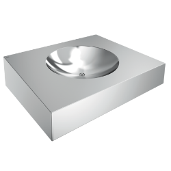 Picture of KWC ANIMA ANMX600 Waschtisch Typ des Beckens:Waschbecken, Beckenposition:mittig, Becken: Höhe:81 mm, Art.Nr. : 2000100022