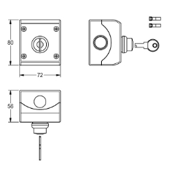 Picture of KWC ZAQUA022 Schlüsselschalter , Art.Nr. : 2000102675