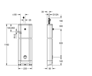 Picture of KWC F5EV2003 Duschpaneel Edelstahl , Art.Nr. : 2030062769
