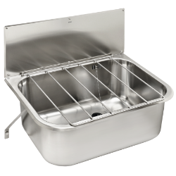 Picture of KWC SIRIUS SIRX355 Mehrzweckbecken,Rost,Spritzwand Spritzschutzhöhe:250 mm, Beckenposition:mittig, Beckendesign:runde Ecken, Art.Nr. : 2000103647