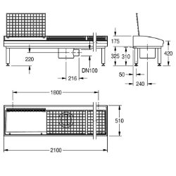 Picture of KWC SIRIUS SIRW731A Schuh- und Stiefelreinigungsanl Bürsten:optional, Rost:klappbar, Material:mineralischer Werkstoff, Art.Nr. : 2000102729