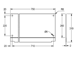 Picture of KWC SIRIUS ZSIRX0042 Rückwand Material:Edelstahl, Materialtyp:1.4016 Chromstahl, Materialstärke:0.8 mm, Art.Nr. : 2030049575