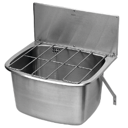 Picture of KWC SIRIUS SIRX360 Mehrzweckbecken,Rost,Spritzwand Spritzschutzhöhe:250 mm, Beckenposition:mittig, Beckendesign:runde Ecken, Art.Nr. : 2000103649