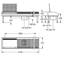 Picture of KWC SIRIUS SIRW731B Schuh- und Stiefelreinigungsanl Bürsten:optional, Rost:klappbar, Material:mineralischer Werkstoff, Art.Nr. : 2000102730