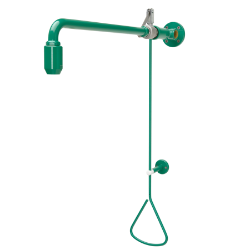 Picture of KWC FAID0006 Notdusche mit Zugstange Farbe:grün, Ausladung des Auslaufs:588 mm, Art Des Anschlusses:Rohranschluss, Art.Nr. : 2030019084